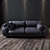  Gray Velvet Sofa - 2500mm Width 3D model small image 1