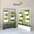 Blooma Vegetal Divider: Enhance Your Space with Organic Elegance 3D model small image 1
