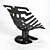 Garden Bliss: Plastic Chair 3D model small image 2