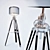 Ansel Tripod Floor Lamp 3D model small image 1