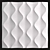 Elegant Plaster Wall Panel 3D model small image 2