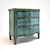 Turquoise Three Drawer Chest 3D model small image 1