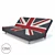 URBUM British Flag Sofa Bed (Lounger) 3D model small image 1