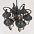 Title: Gleaming Metal Chandilier 3D model small image 2