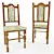 Classic Wooden Chair 3D model small image 1