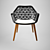 Designer Dining Chair 3D model small image 1