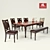 Versatile Desk Set with Chair & Stool 3D model small image 1