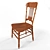 English Style Accent Chair 3D model small image 1