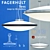 Teres Designer Hanging Lamp 3D model small image 1