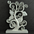 Exquisite Floral Carving Ornament 3D model small image 1