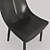 Sleek Leather Chair with Glossy Legs 3D model small image 2