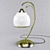 Antique Bronze Glass Table Lamp 3D model small image 2