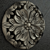 3D Medallion Carving Ornament 3D model small image 3