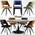 Minimalist Table Set by Minotti: Neto Table & Owens Chairs 3D model small image 2