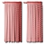  Elegant Sheer Tulle Curtain 3D model small image 3