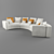 Swan Italia Hills: Modular Sofa 3D model small image 1