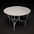 Elegant Forge Glass Top Table 3D model small image 2