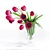 Tulip Beauty Vase: Blooming Majesty 3D model small image 1