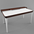 Sleek Airia Desk: Contemporary Elegance 3D model small image 1