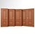 Oak Classical Standard Door 3D model small image 3