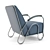 Brett Industrial Loft Armchair 3D model small image 2