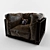 Luxury Leather Armchair 3D model small image 2