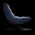 Luna Comfort Armchair: Elegant & Cozy 3D model small image 2