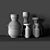 Title: Italian Venini Decorative Vase Set 3D model small image 2