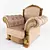 Vintage-inspired Armchair: Elegant and Timeless 3D model small image 1