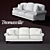 Thomasville Elite Modern Sofa 3D model small image 1