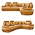 Luxury Corner Sofa 'Kalinka 47' 3D model small image 1