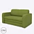 Compact and Ergonomic Sofa Bed 3D model small image 1