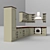 Modern Trouville Modular Kitchen 3D model small image 2