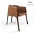 Frigerio Jackie Leather Chair 3D model small image 1