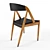 Vintage Danish Dinning Chair 3D model small image 2