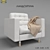 Elegant Landskrona Armchair 3D model small image 1