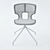Erice Pad Chair - Minimalist Elegance 3D model small image 3