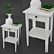 Elegant Hemnes Bedside Table 3D model small image 1