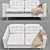 Elegant Landskrona Sofa 3D model small image 3