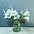 Elegant White Lily Bouquet 3D model small image 1