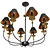 Elegant Crystal Chandelier 3D model small image 2