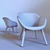 Sleek Lounger by HAY 3D model small image 3