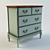Belvedere Color Dresser: Elegant and Versatile Storage Solution 3D model small image 1