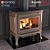 Eurokom Richard Cast Iron Stove 3D model small image 2