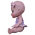 Polys Doll: Lifelike Baby Toy 3D model small image 2