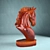 Wooden Horse Sculpture 3D model small image 2