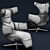 Luxurious Leolux SAPHIRA Armchair 3D model small image 3