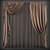 Classic Style Curtains 3D model small image 1