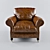 Balmoral Armchair: Timeless Elegance 3D model small image 2