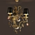 Title: Elegant Fiore Di Foglia Chandelier 3D model small image 1